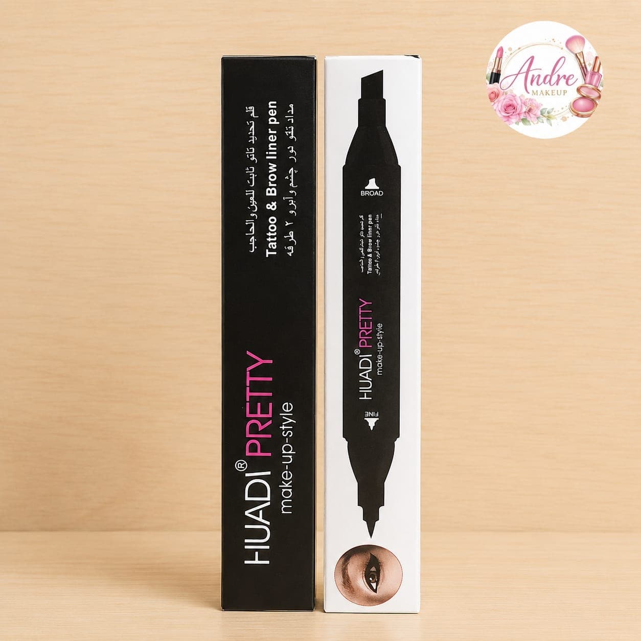 ✨ Delineador de Ojos 2 en 1 HUADI Pretty — imagen 1 de 1