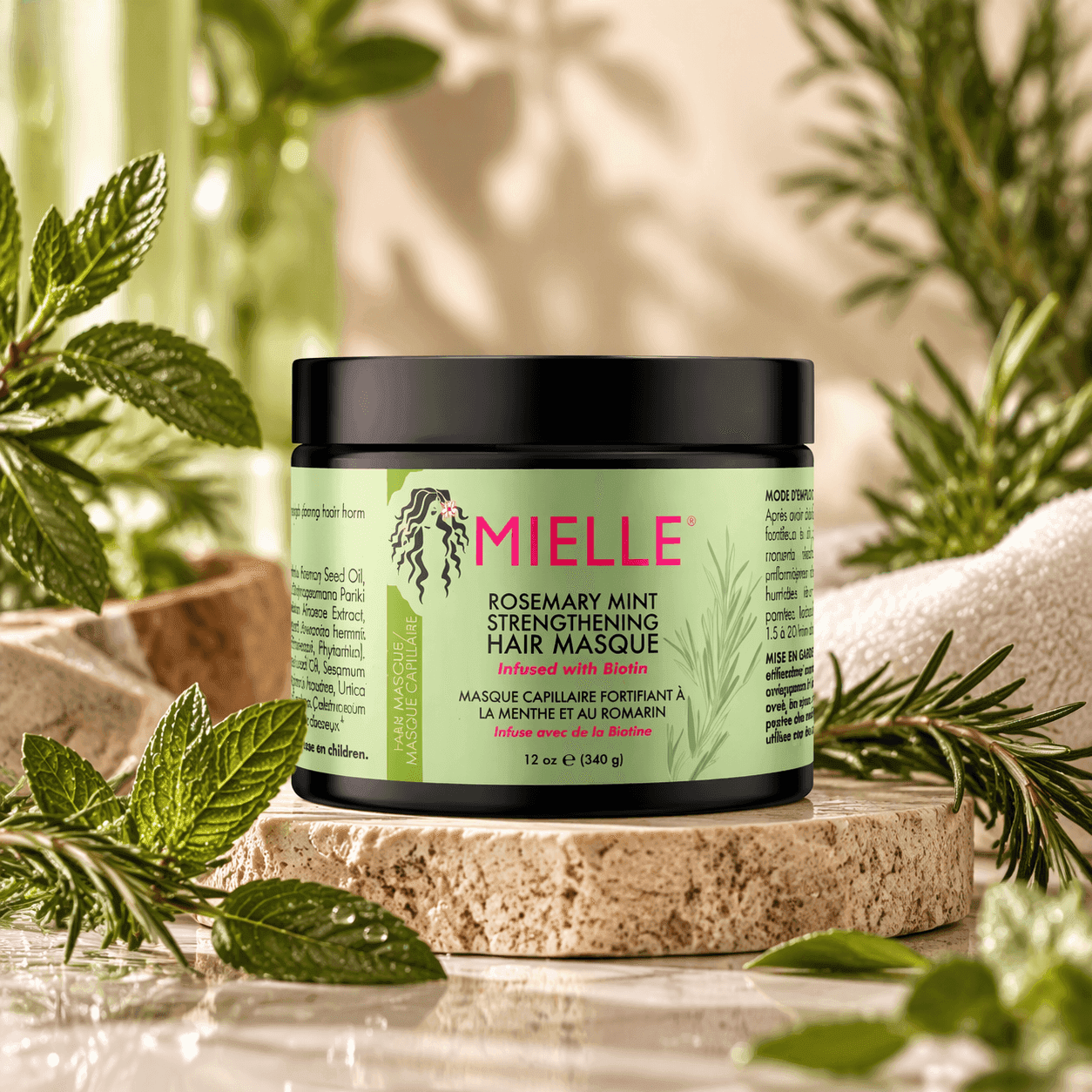 Mascarilla Capilar de Romero & Menta 340ml — MIELLE