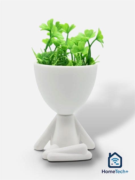 Maceta decorativa con planta artificial 15x8cm