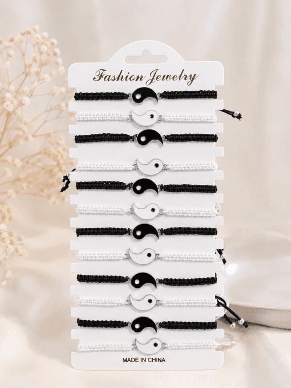 Set pulseras ying yang x2 — imagen 1 de 1