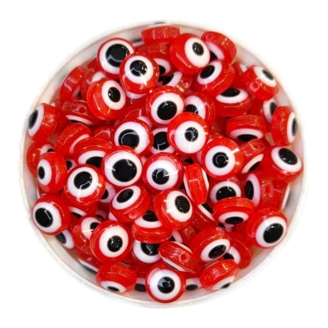 Abalorio Resina Diseño Ojo Turco - ROJO — imagen 1 de 2