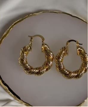 Aretes Aro Trenzado — imagen 1 de 1