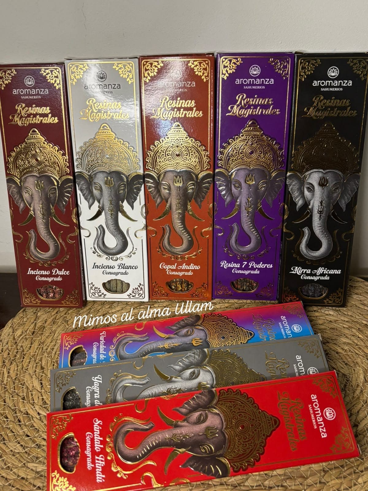 Inciensos linea ganesha resinas magistrales