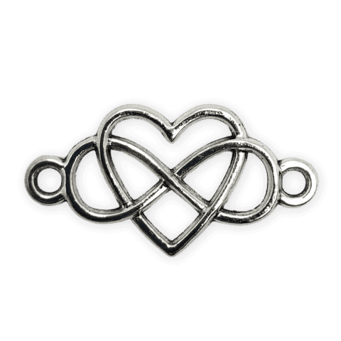 Dije Conector Corazón Infinito Doble Agarre — imagen 1 de 2
