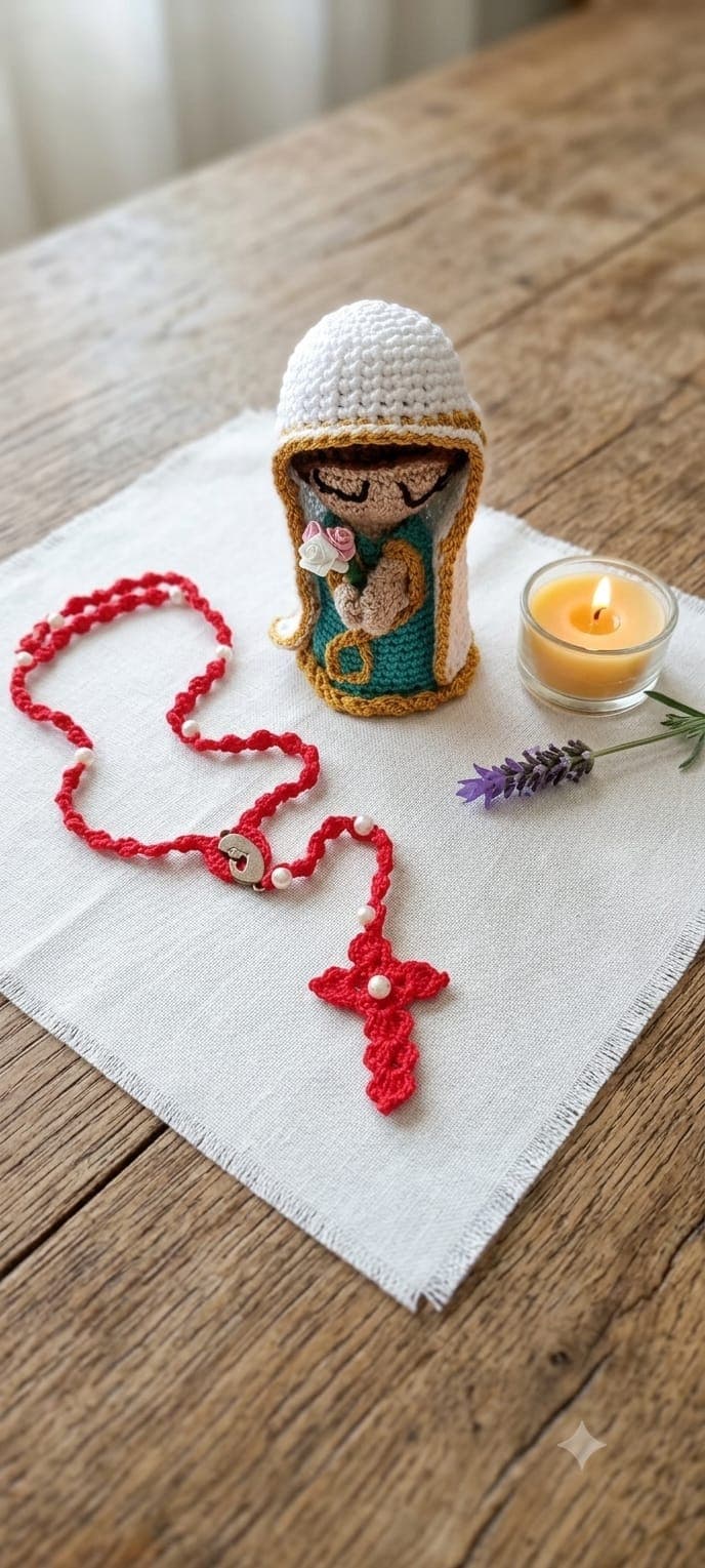 "Fe Hecha a Mano: Detalles Religiosos en Amigurumi" — imagen 1 de 5