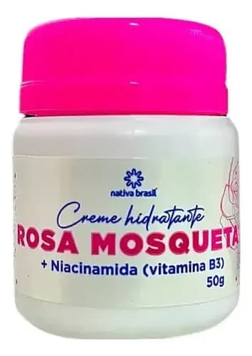 Crema Facial Hidratante Rosa Mosqueta + Niacinamida Nativa Brasil 50g — imagen 1 de 1