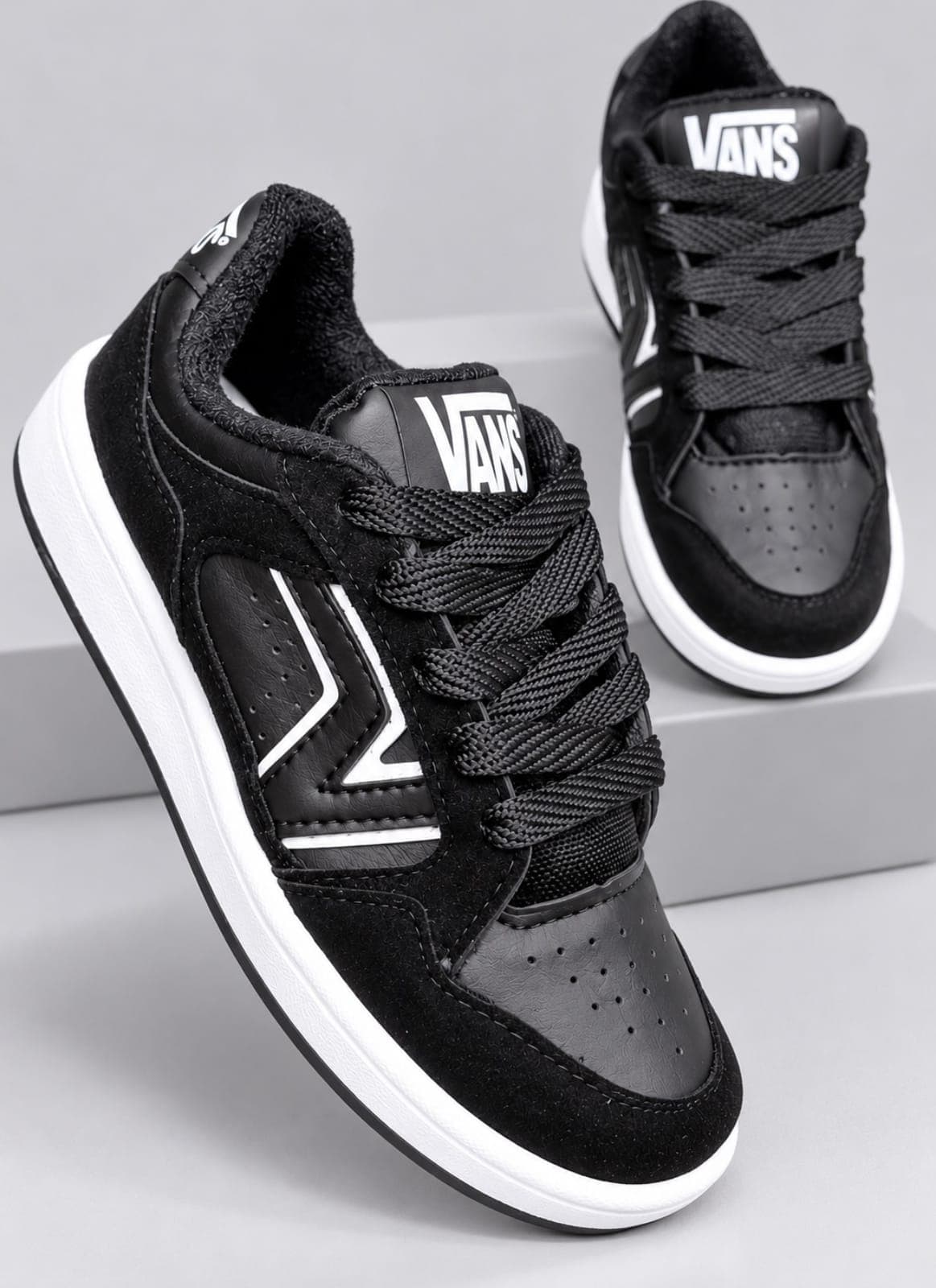 Vansx niños negra