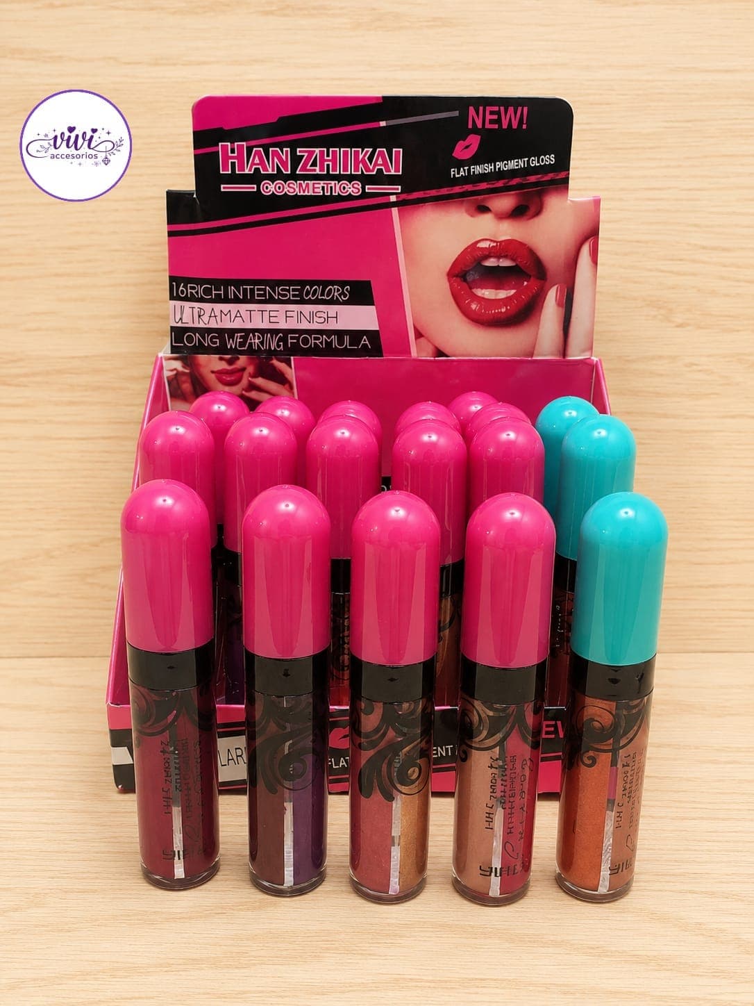 Labial líquido doble
