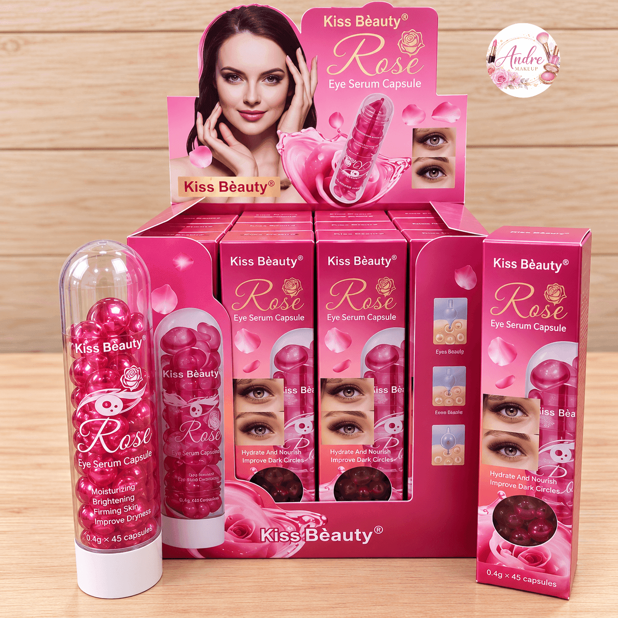 🌹 Sérum para Ojos en Cápsulas Rose – Kiss Beauty 🌹 — imagen 1 de 1