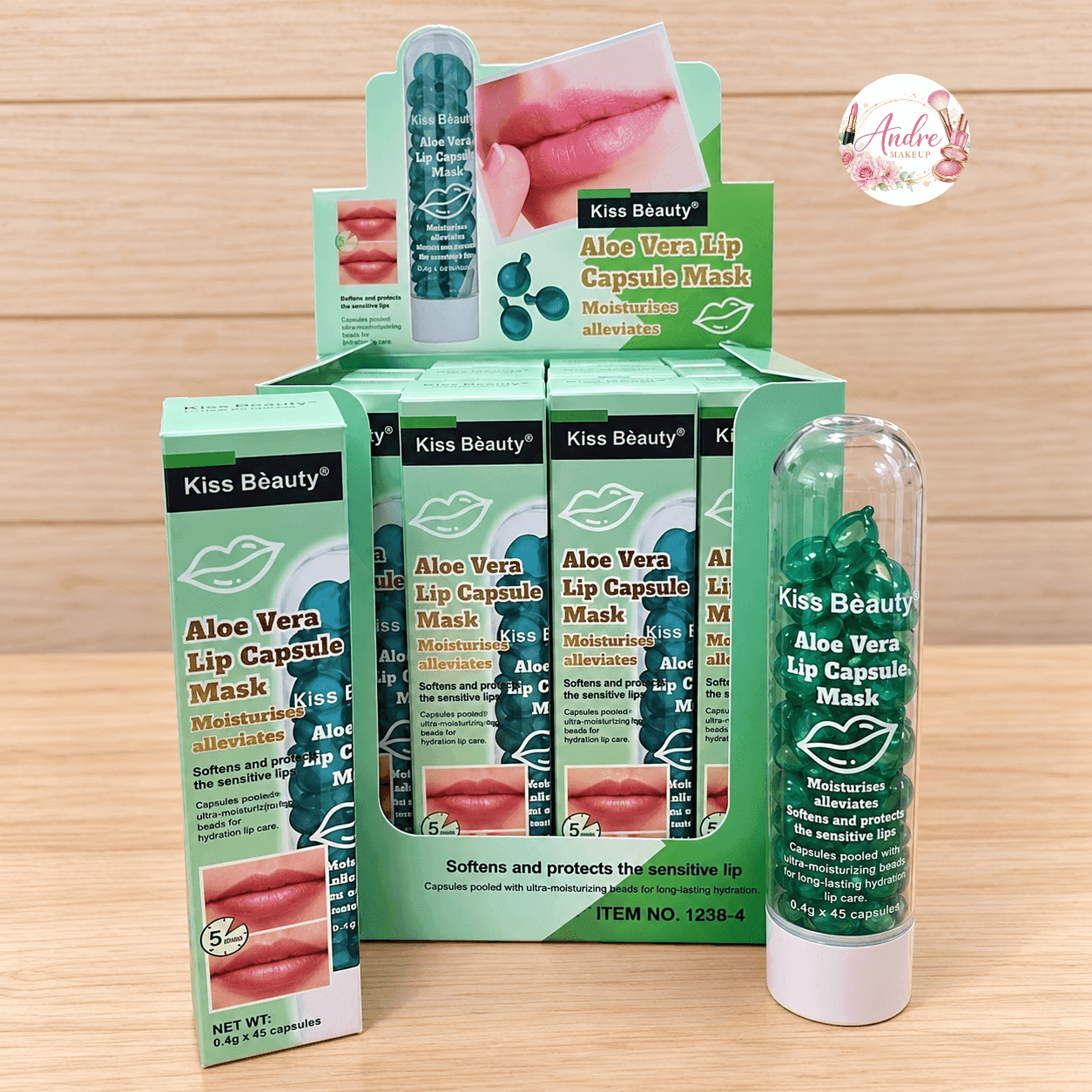 ✨ Mascarilla Labial de Aloe Vera en Capsulas – Kiss Beauty ✨ — imagen 1 de 1