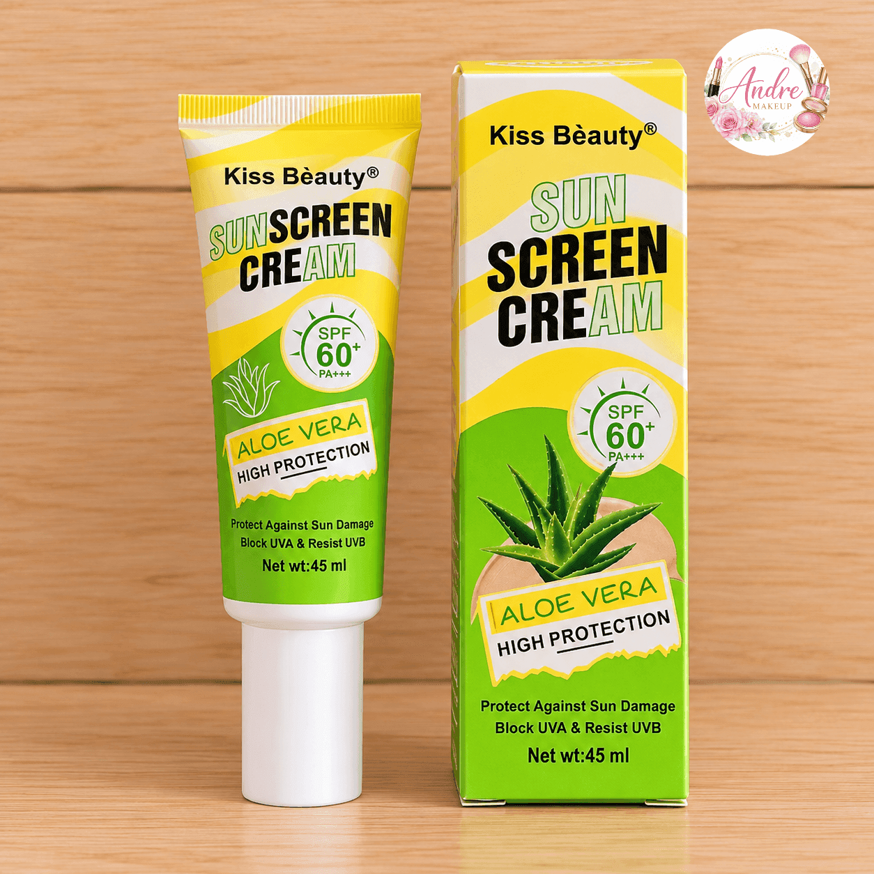 ☀️ Protector Solar Kiss Beauty con Aloe Vera – SPF 60+ ☀️ — imagen 1 de 1