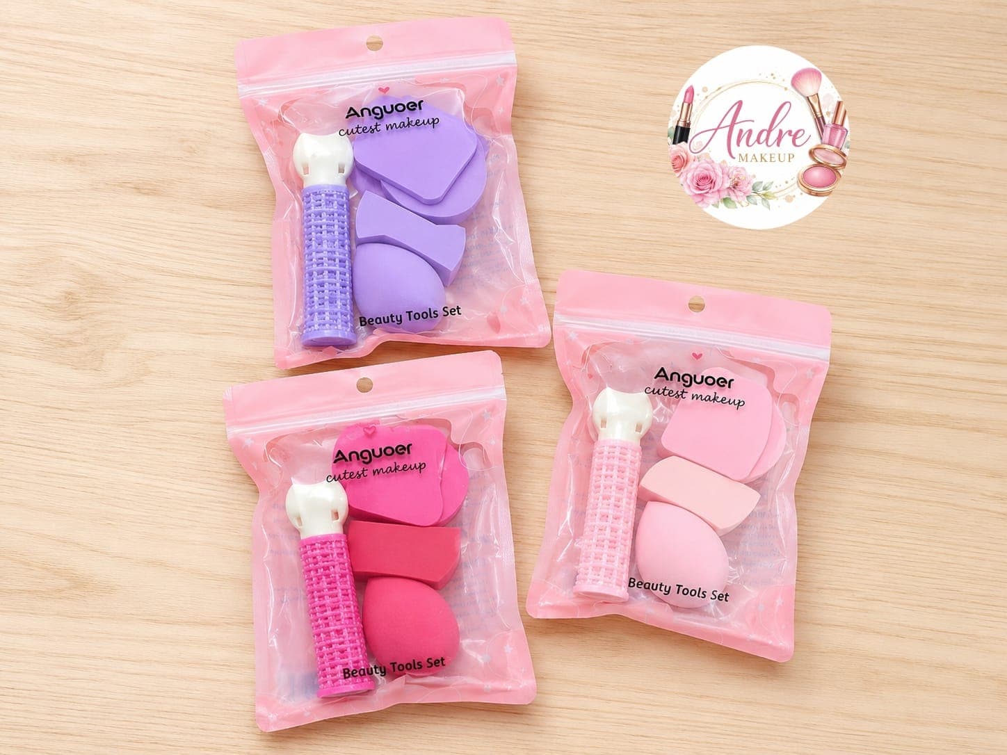 💖✨ Kit de esponjas para maquillaje + pinza rulero ✨💖 — imagen 1 de 1