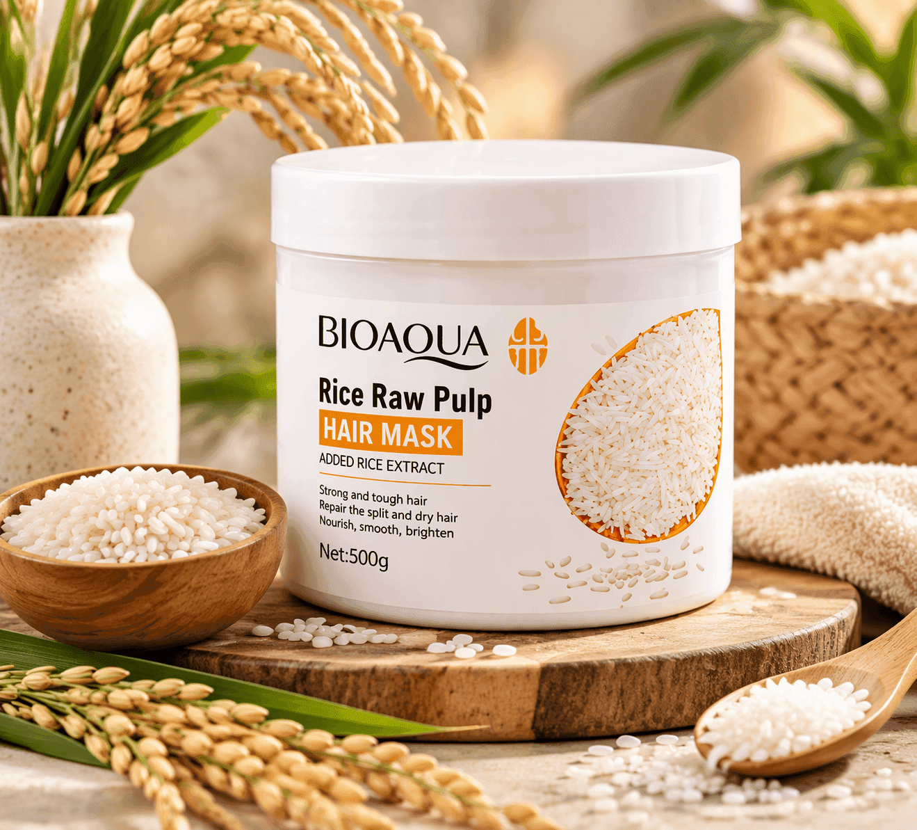 Mascarilla Extracto Arroz 500g — BIOAQUA