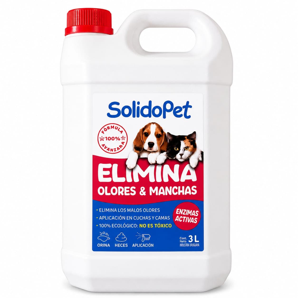 Elminador de Olores y Manchas para Mascotas 3Ltr