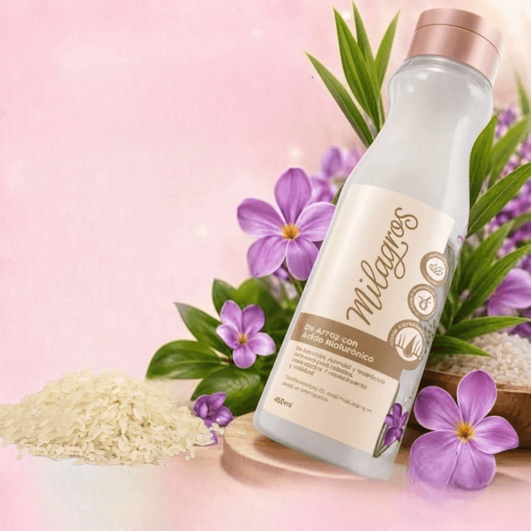 Shampoo de Arroz y Ácido Hialurónico 450ml — Milagros — imagen 1 de 2