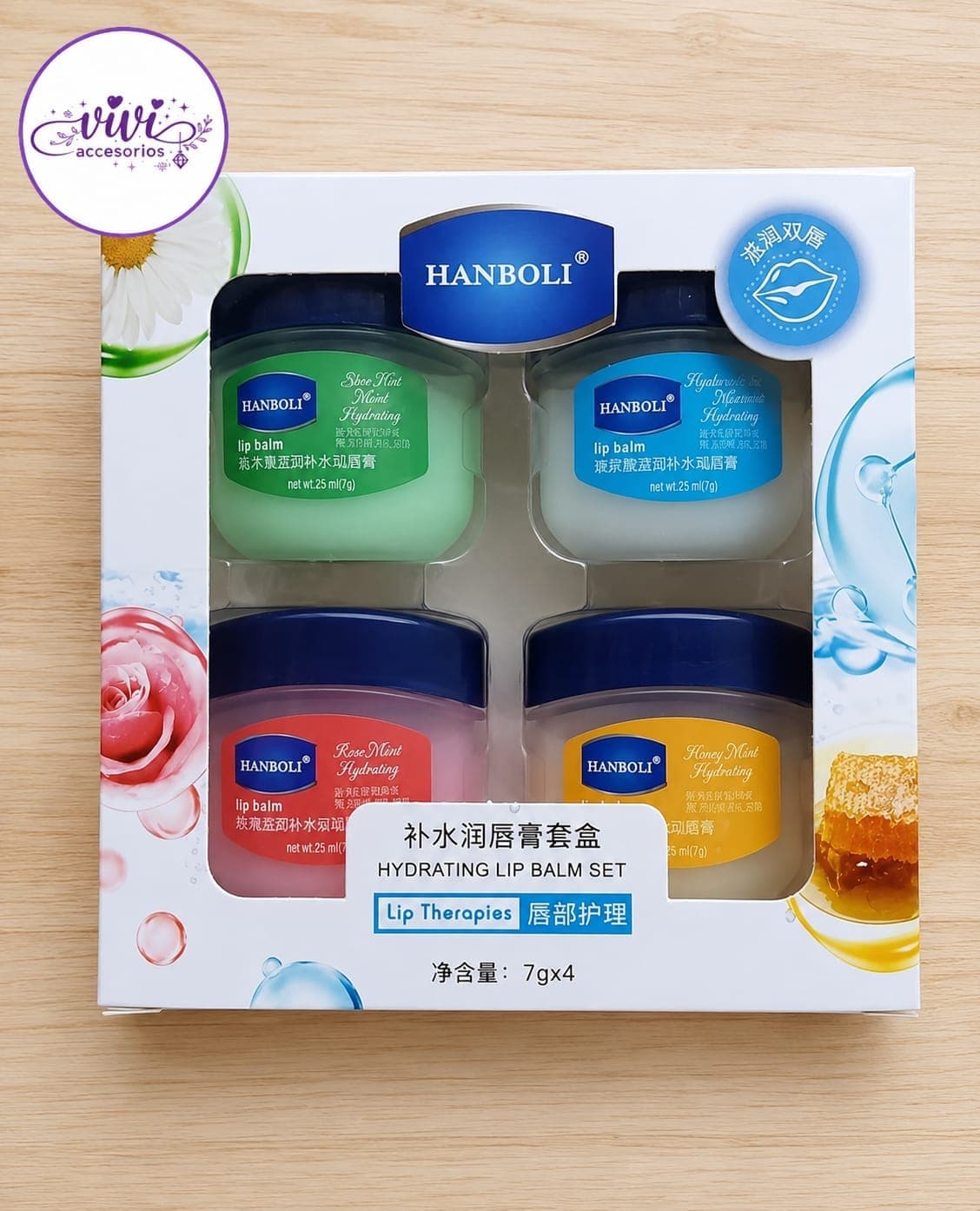 Set de Bálsamos Labiales Hidratantes – Hanboli — imagen 1 de 1
