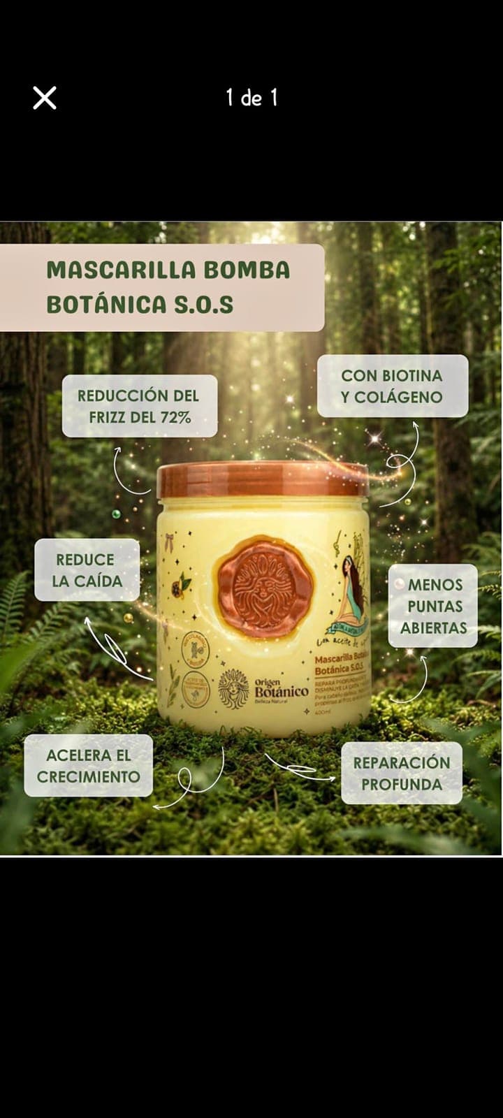 Mascarilla Bomba de Ritual Botanico — imagen 1 de 1