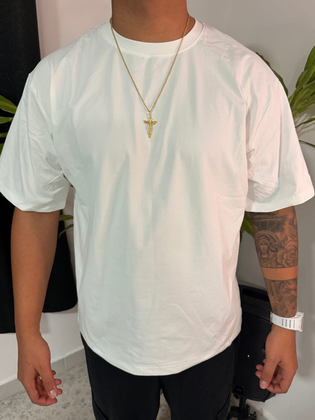 Camiseta con estanpado, pactchwork