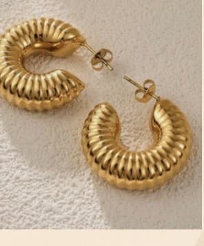 Aretes Aro Ondulado — imagen 1 de 1