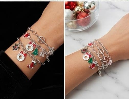 Pulseras Navidad Plateada — imagen 1 de 6