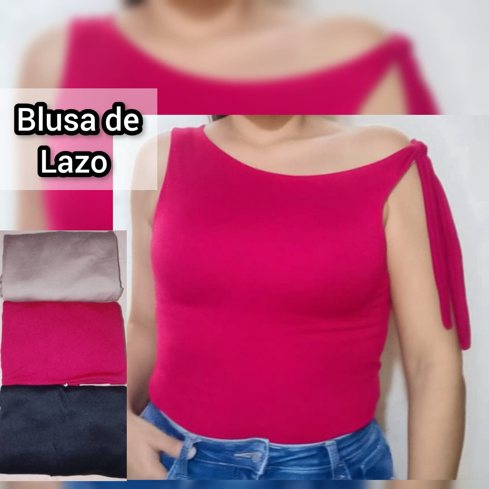 Blusa básica de lazo