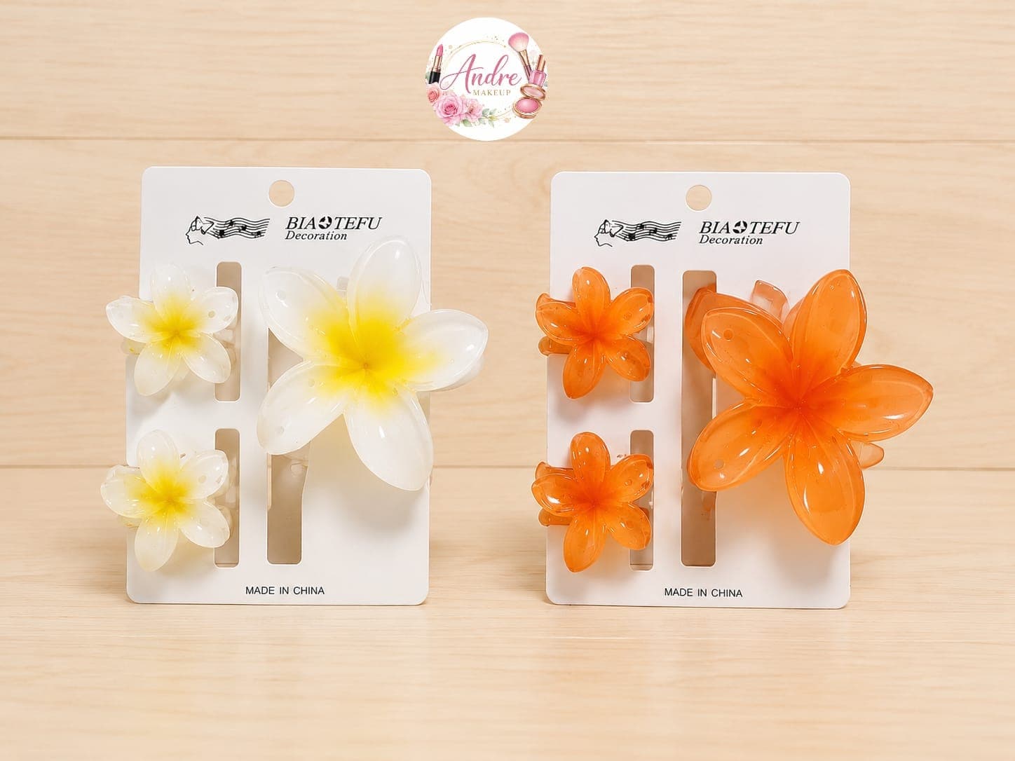 🌺 Set de 3 Pinzas Hawaianas — imagen 1 de 1