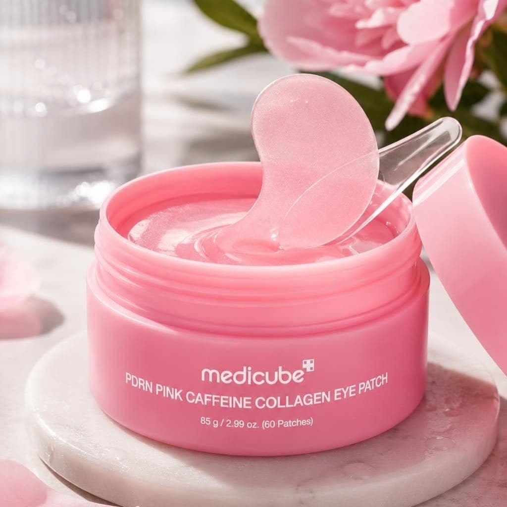 Medicube PDRN Pink Caffeine Collagen Eye Masks — imagen 1 de 4