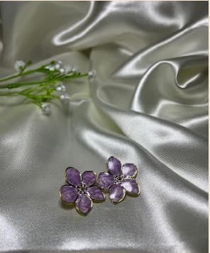 Aretes Racimo Lila — imagen 1 de 1