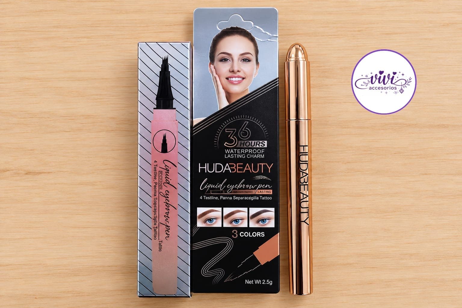 Lápiz para Cejas Huda Beauty – Efecto Tattoo — imagen 1 de 1