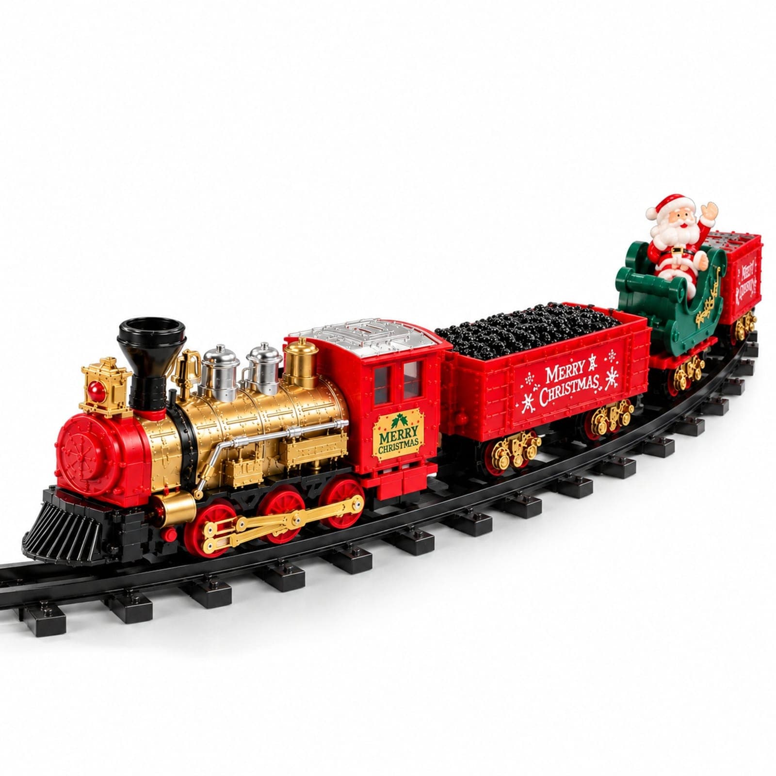 TREN NAVIDEÑO VINTAGE CON LUCES Y MÚSICA