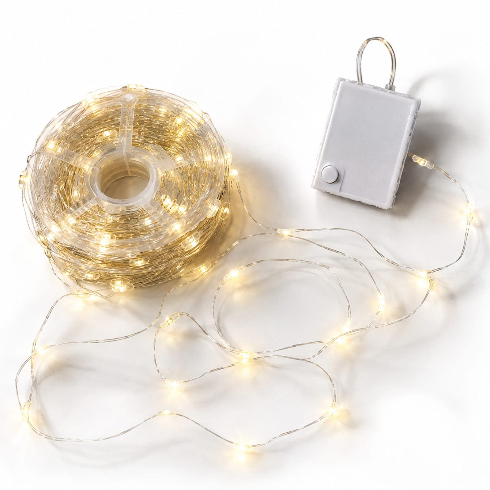 LUCES DE HADA NAVIDEÑAS CÁLIDAS CON EFECTO MÁGICO Y CONTROL REMOTO DE 20 METROS