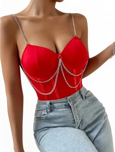 Body Sexi Color Rojo — imagen 1 de 5