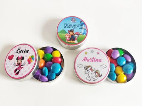 Latitas Personalizadas Rellenas Golosinas Cumpleaño Infantil — imagen 1 de 8