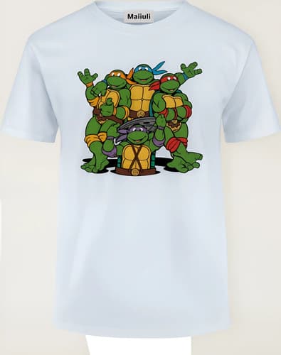 Remera Camiseta Personalizada Niños Tortugas Ninjas 03 — imagen 1 de 10