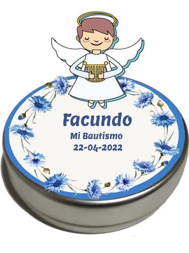 Latitas Personalizadas 3d Mini Rosario Bautismo Comunión — imagen 1 de 3
