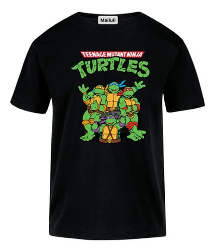 Remera Camiseta Personalizada Niños Tortugas Ninjas 07 — imagen 1 de 10