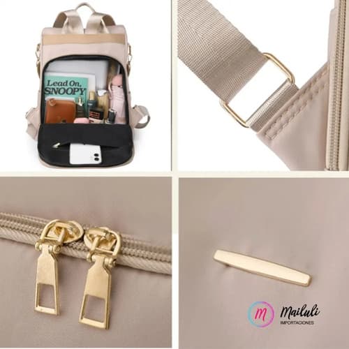 Mochila Para Dama Con Detalle De Perlas Varios Colores — imagen 1 de 4