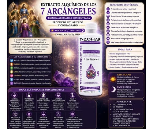 Extracto Alquimico 7 Arcangeles Ritualizado / Consagrado 250ml — imagen 1 de 6