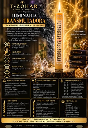 Luminaria Kabbalistica Transmutadora Ritualizada / Consagrada — imagen 1 de 3